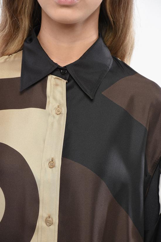  모스키노 블라우스 A0217 5460 1888 Brown - MOSCHINO