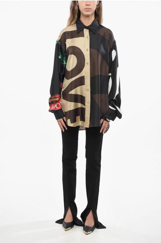  모스키노 블라우스 A0217 5460 1888 Brown - MOSCHINO