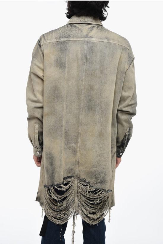  릭 오웬스 데님 셔츠 RR02C7705 DMPFR 58 Gray - RICK OWENS