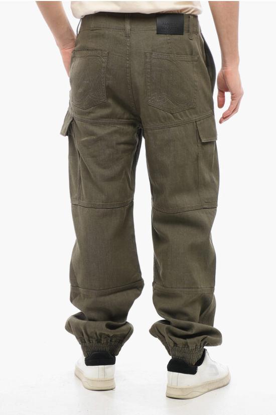  알렉산더 맥퀸 카고 팬츠 770706 QYAAN 3360 Military Green - ALEXANDER MCQUEEN