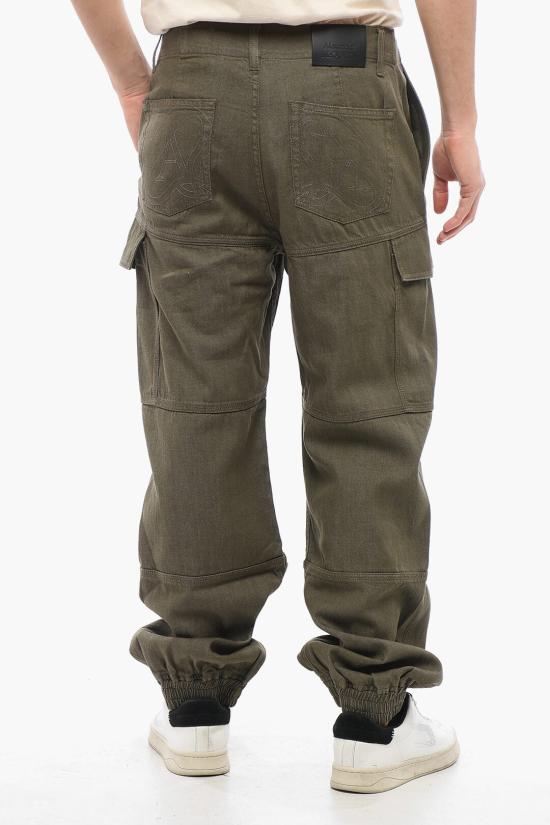  알렉산더 맥퀸 카고 팬츠 770706 QYAAN 3360 Military Green - ALEXANDER MCQUEEN
