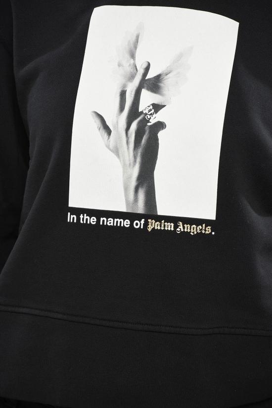  팜앤젤스 후드 티셔츠 PWBB069F23FLE0021001 Black - PALM ANGELS