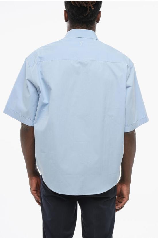  아미 긴팔 셔츠 HSH216 CO0063 484 Light blue - AMI