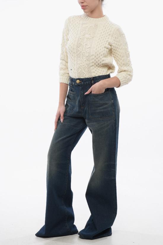  발망 데님 팬츠 BF1MJ085 DD63 6KD Blue - BALMAIN