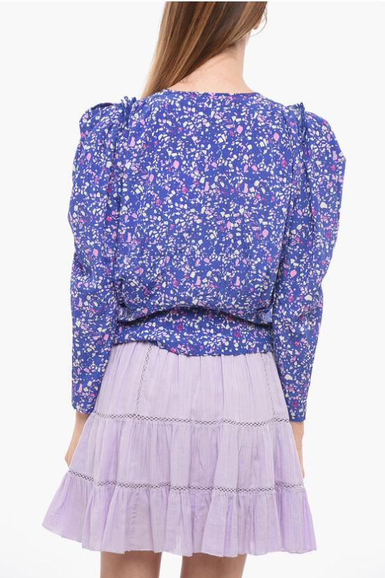  이자벨마랑 블라우스 HT0012FA A1J02I 30BU Violet - ISABEL MARANT