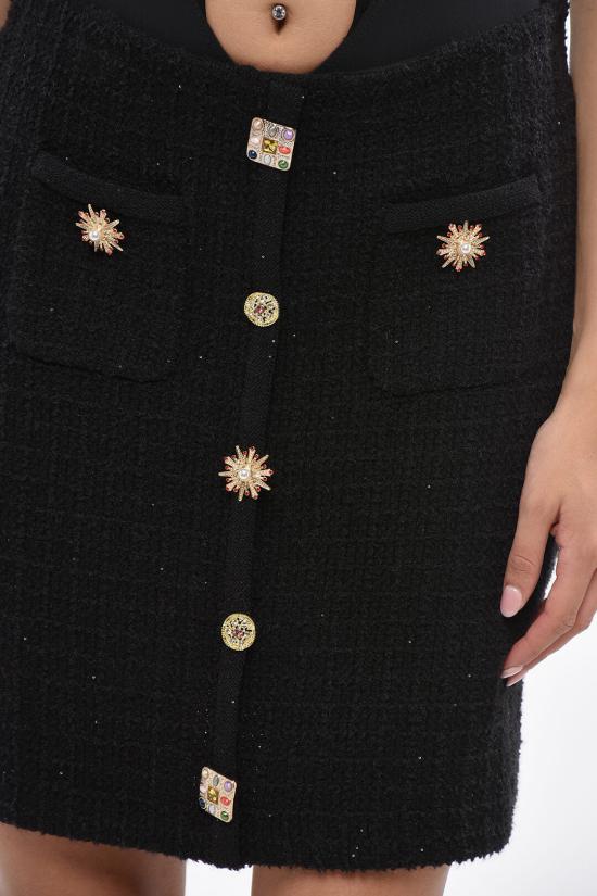  셀프 포트레이트 숏 스커트 PF24 128SK B BLACL Black - SELF PORTRAIT