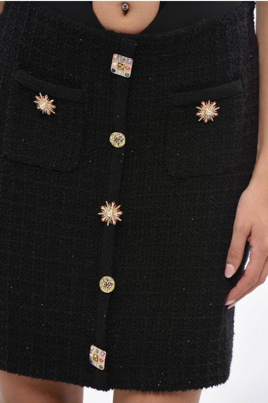  셀프 포트레이트 숏 스커트 PF24 128SK B BLACL Black - SELF PORTRAIT