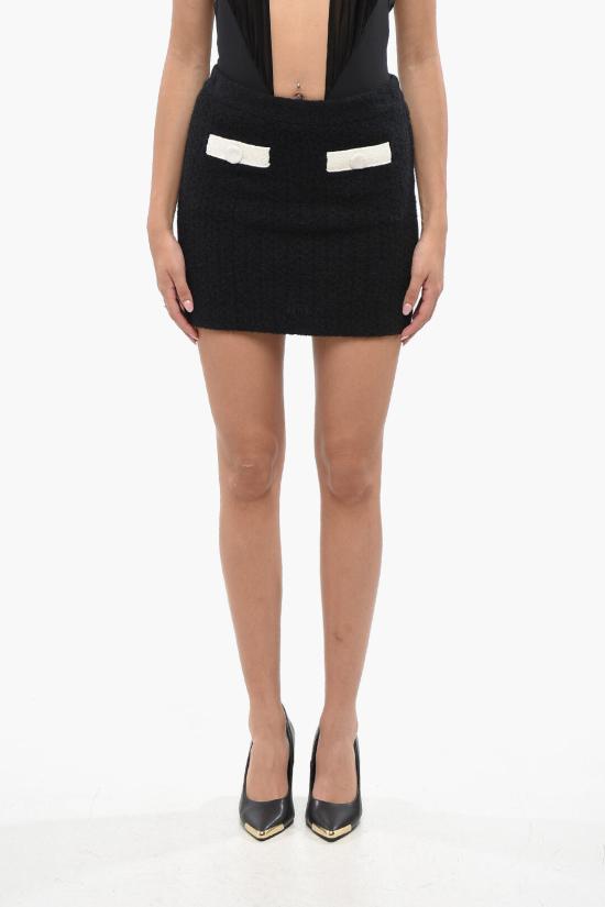  셀프 포트레이트 숏 스커트 AW24 074SK B BLACK