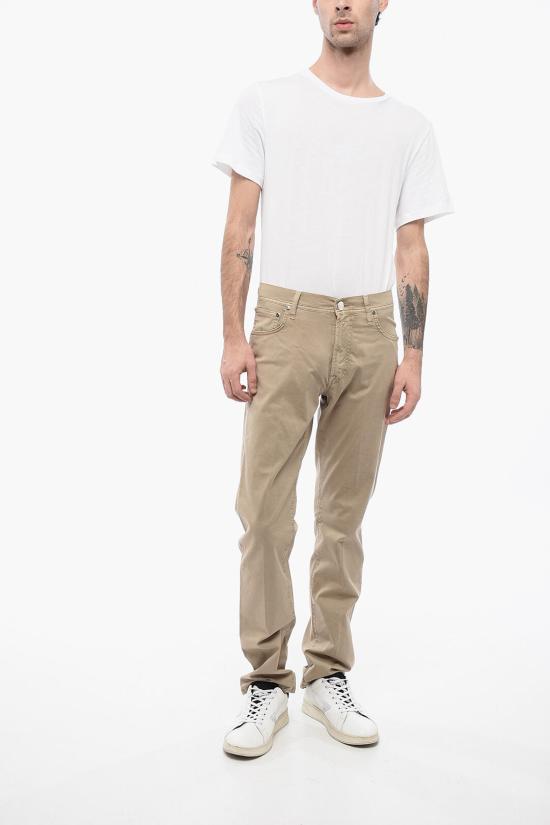  꼬르넬리아니 스트레이트 팬츠 754JD3 5120149 042 Beige - CORNELIANI