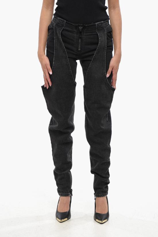  발망 데님 팬츠 YF0MH031DC590PC Black