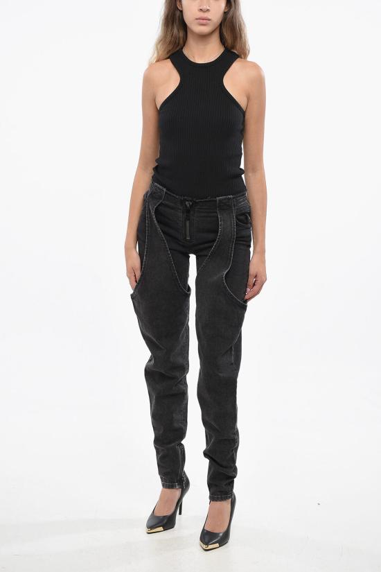  발망 데님 팬츠 YF0MH031DC590PC Black - BALMAIN