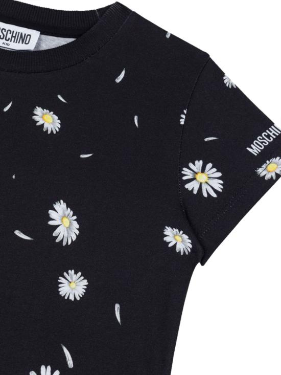 25SS [키즈] 모스키노 티셔츠 HBM06KK LAA0283424 BLACK - MOSCHINO