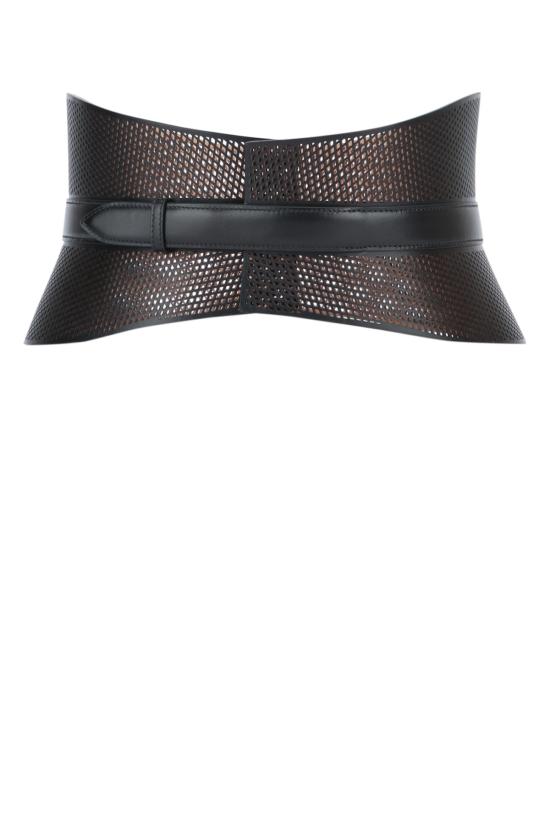 25SS 알라이아 와이드 벨트 AA1C043GCA330 999 NOIR - ALAIA