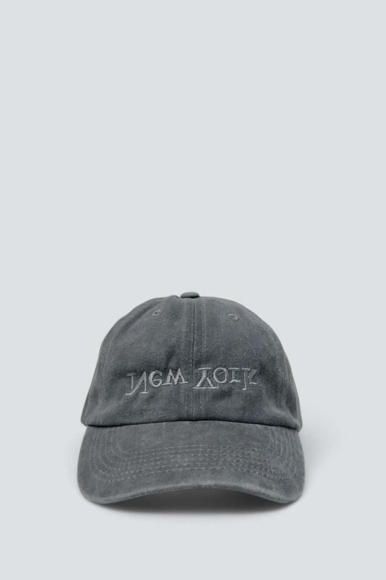  어셈블리 뉴욕 볼캡 자수  워시드 그레이