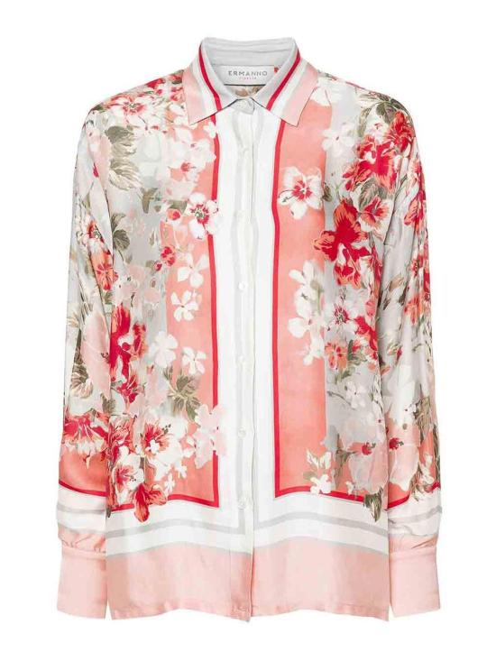  에르마노 설비노 셔츠 D44EK017EB3EB3MF662 Multicolour