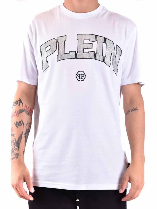  필립 플레인 반팔 티셔츠 FADCMTK7349PJY002N01 White - PHILIPP PLEIN