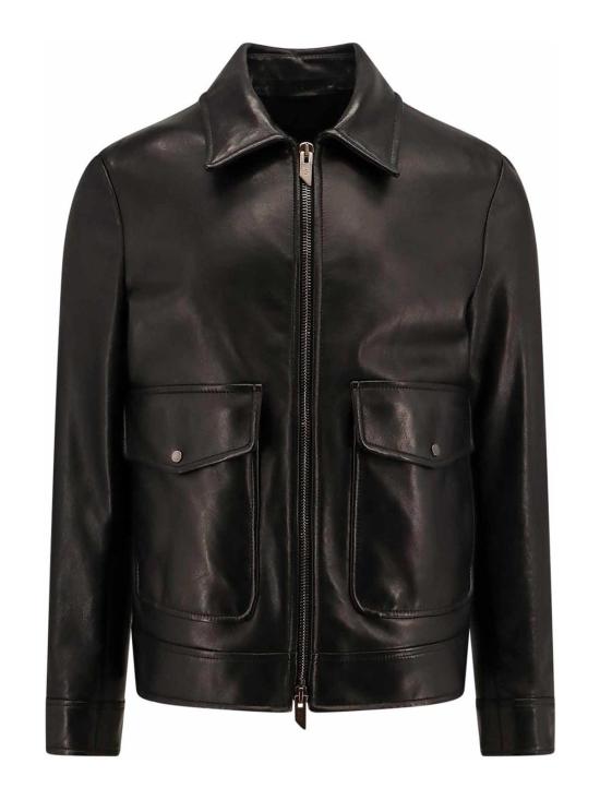  살바토레 산토로 가죽 자켓 45541UBLACK Black