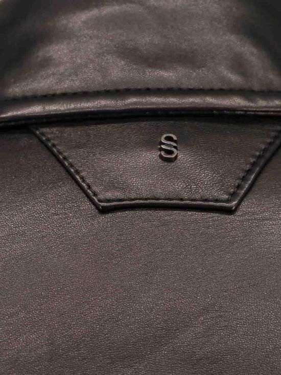 살바토레 산토로 가죽 자켓 45541UBLACK Black - SALVATORE SANTORO