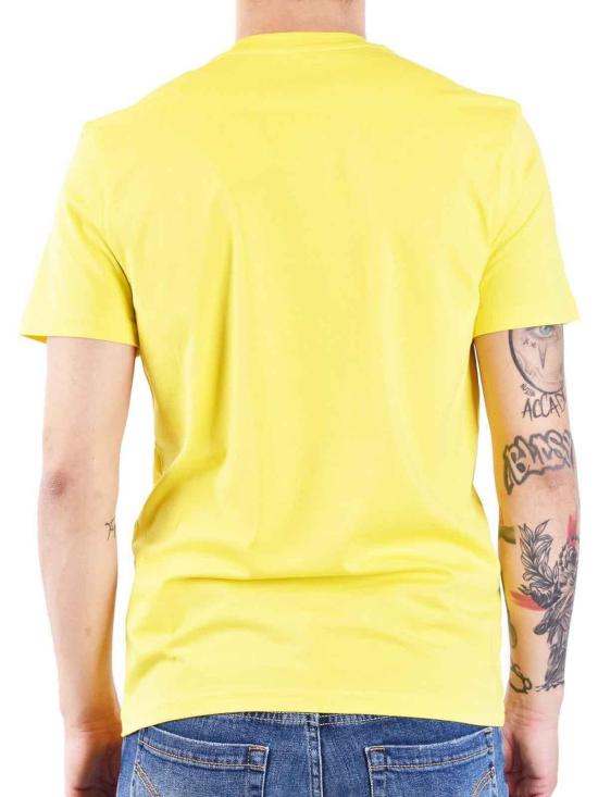 24FW 모스키노 반팔 티셔츠 073120411032 Yellow - MOSCHINO