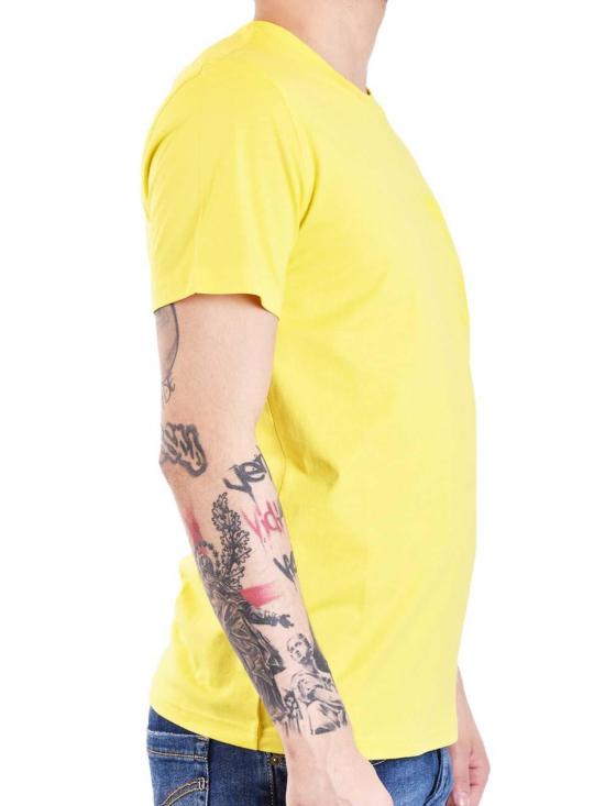 24FW 모스키노 반팔 티셔츠 073120411032 Yellow - MOSCHINO