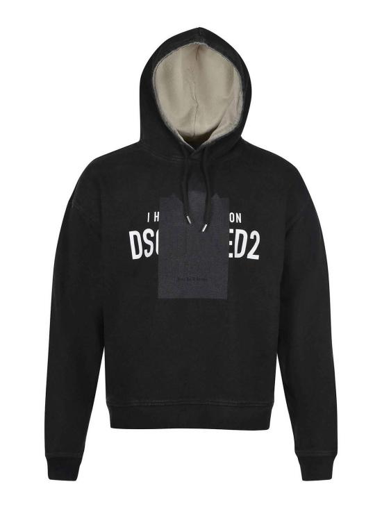  디스퀘어드2 후드 티셔츠 S74GU0860S25599900 Black - DSQUARED2