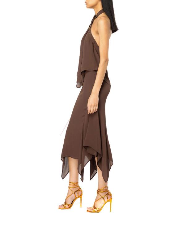  핑코 미디 스커트 103125A1O6L74 Brown - PINKO