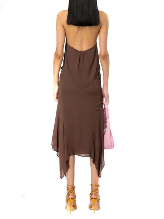  핑코 미디 스커트 103125A1O6L74 Brown - PINKO