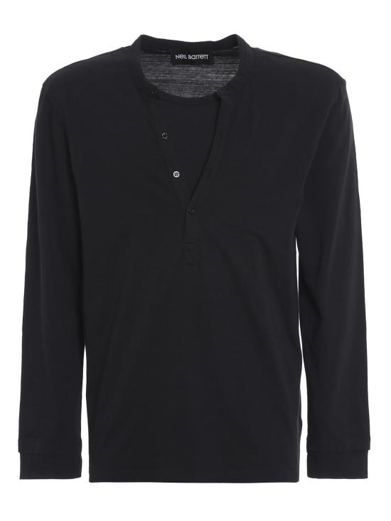  닐바렛 반팔 티셔츠 BJT845P507P0101 Black