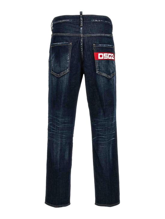 24FW 디스퀘어드2 스트레이트 팬츠 S74LB1486S30342470 Blue - DSQUARED2