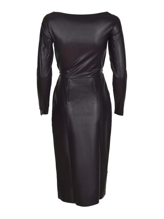  키아라보니 미디 스커트 ABCCAMELIABS66388 Black - CHIARA BONI