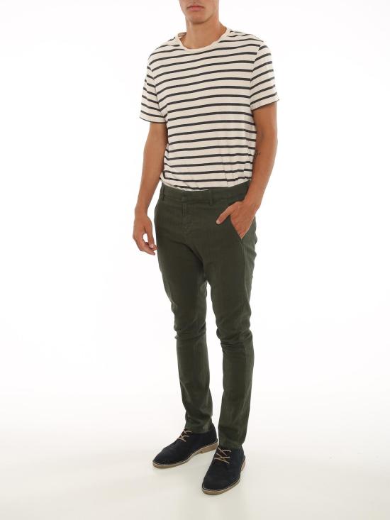  돈답 스트레이트 팬츠 UP235FS0236UBM5643 Dark Green - DONDUP