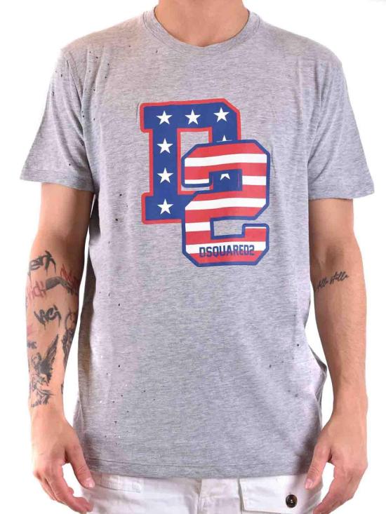  디스퀘어드2 반팔 티셔츠 S74GD1249S22416857M Grey - DSQUARED2