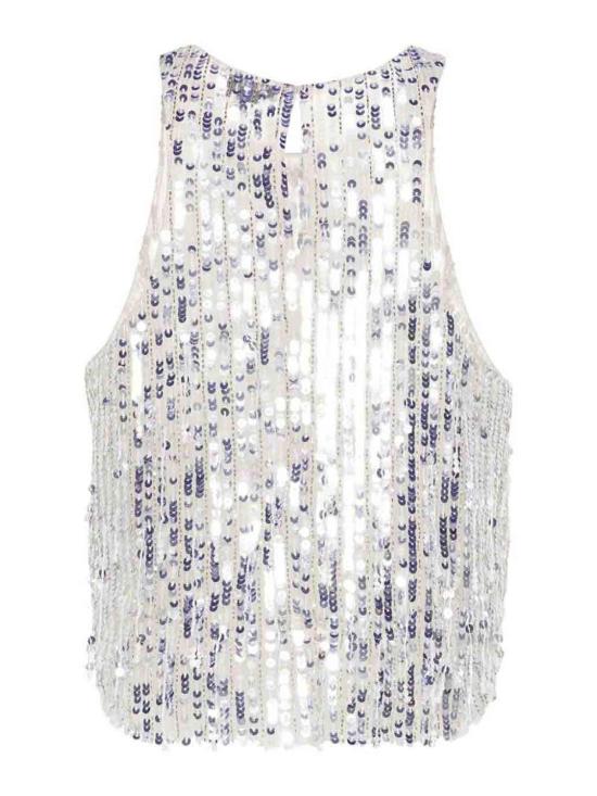  엘리자베타프랜치 민소매 티셔츠 CN00742E2346 Silver - ELISABETTA FRANCHI