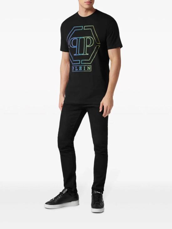 필립 플레인 반팔 티셔츠 SADCMTK6814PJY002N02 Black - PHILIPP PLEIN