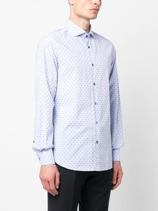  엠포리오 아르마니 긴팔 셔츠 3R1C861K0BZF747 Blue - EMPORIO ARMANI