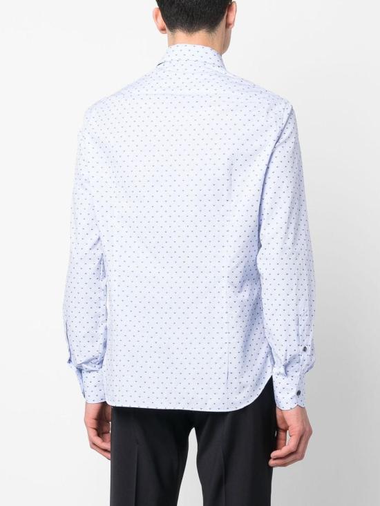  엠포리오 아르마니 긴팔 셔츠 3R1C861K0BZF747 Blue - EMPORIO ARMANI