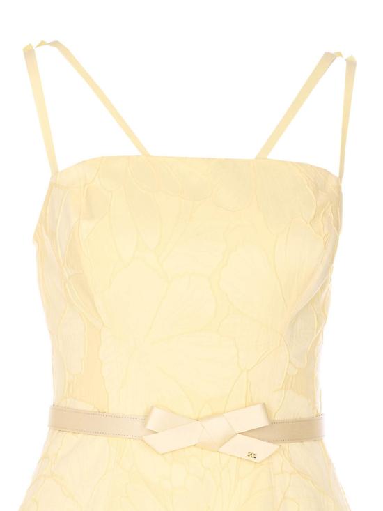 25SS 엘리자베타프랜치 미디 스커트 AB77952E2DC7 Yellow - ELISABETTA FRANCHI