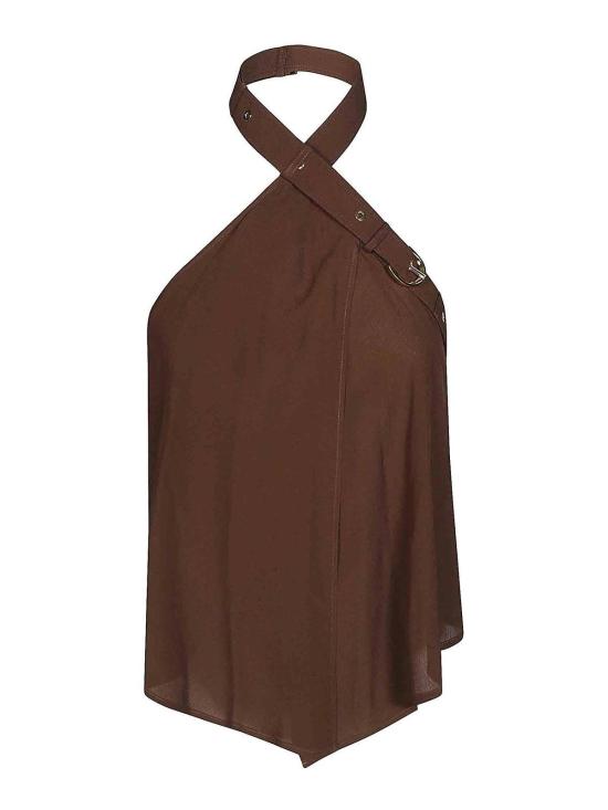 24FW 핑코 민소매 티셔츠 103099A1O6L74 Brown