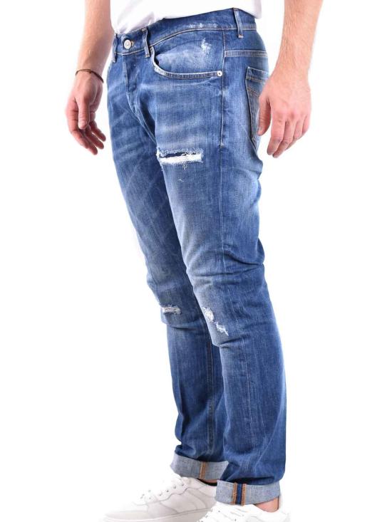  돈답 스트레이트 팬츠 UP232DS0107UGF9DU800 Blue - DONDUP