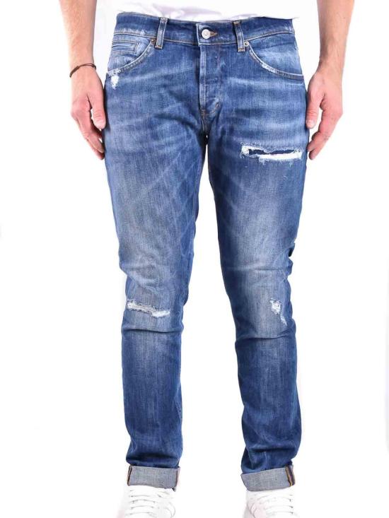  돈답 스트레이트 팬츠 UP232DS0107UGF9DU800 Blue - DONDUP