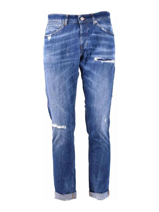  돈답 스트레이트 팬츠 UP232DS0107UGF9DU800 Blue