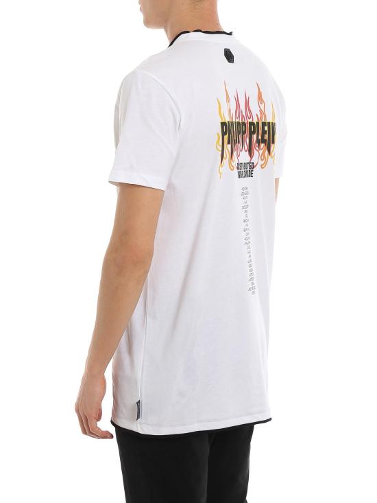  필립 플레인 반팔 티셔츠 F19CMTK3662PJY002N01 White - PHILIPP PLEIN