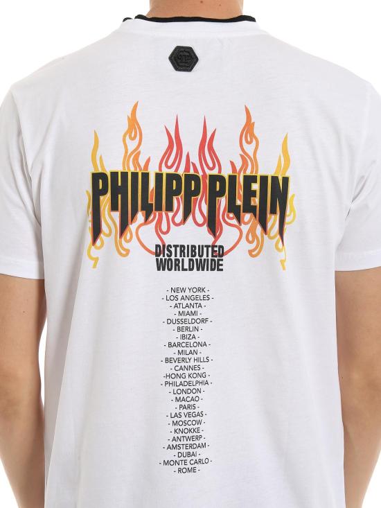  필립 플레인 반팔 티셔츠 F19CMTK3662PJY002N01 White - PHILIPP PLEIN