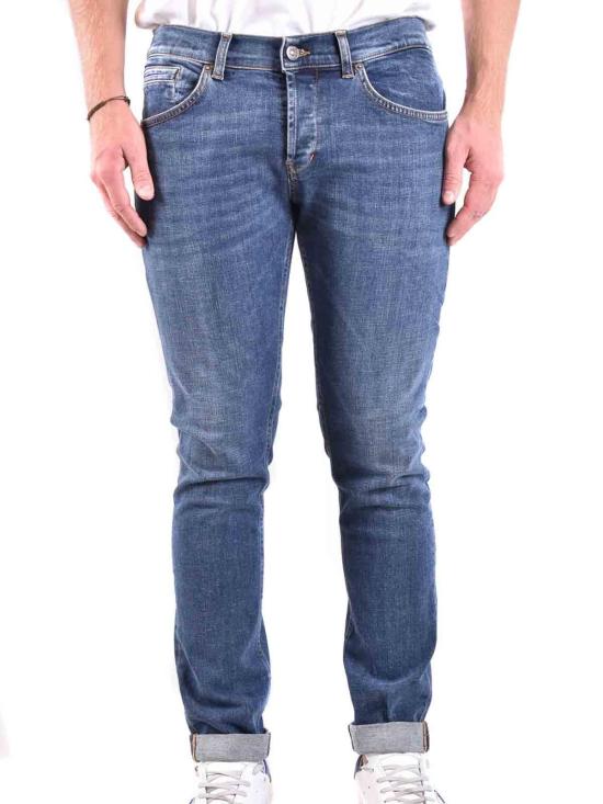  돈답 스트레이트 팬츠 UP232DSE316UGFDU800 Blue - DONDUP