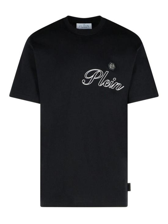 25SS 필립 플레인 반팔 티셔츠 SAECMTK8063PJY002N0201 Black