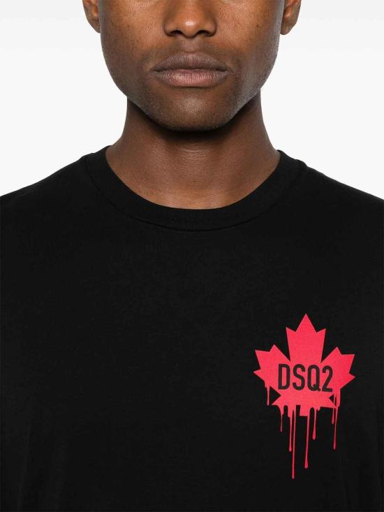 25FW 디스퀘어드2 반팔 티셔츠 S74GD1358D20014900 Black - DSQUARED2