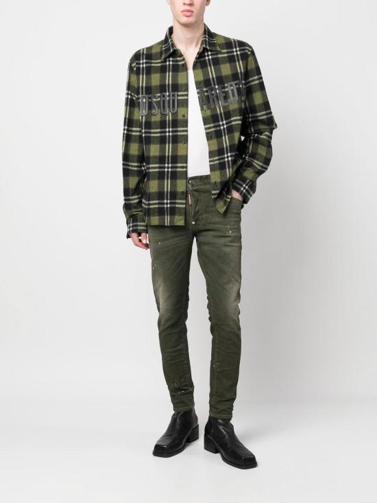  디스퀘어드2 스트레이트 팬츠 S74LB1356S30733697 Green - DSQUARED2