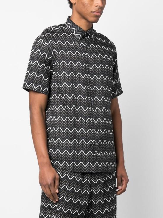  엠포리오 아르마니 반팔 셔츠 3R1CQ71NWDZF074 Black - EMPORIO ARMANI