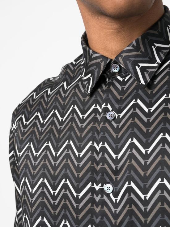  엠포리오 아르마니 반팔 셔츠 3R1CQ71NWDZF074 Black - EMPORIO ARMANI