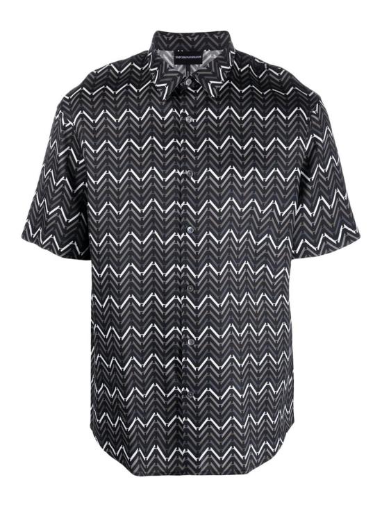  엠포리오 아르마니 반팔 셔츠 3R1CQ71NWDZF074 Black